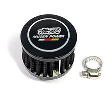 BLACK 12MM RACING MINI AIR OIL BREATHER FILTER FOR HONDA CIVIC 96-00 EK EK9 JDM 