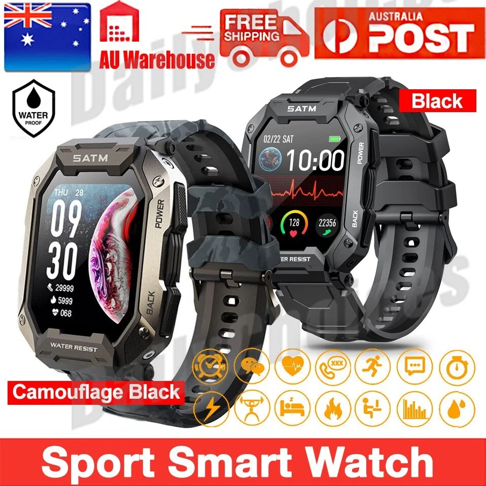 Waterproof Sports Smart Watch Fitness Tracker Heart Rate Monitor