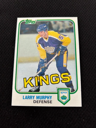 LARRY MURPHY ROOKIE TOPPS #100 LOS ANGELES KINGS LEGEND RC 1981-82 HOCKEY CARD