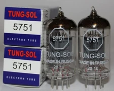 Matched Pair Tung Sol 5751 pre-amp tubes, Brand New in Box !