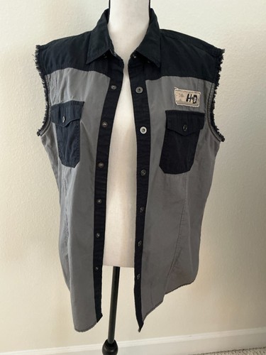 Harley Davidson Men's Vest Genuine MotorClothes 100% Cotton Size L - Picture 2 of 11