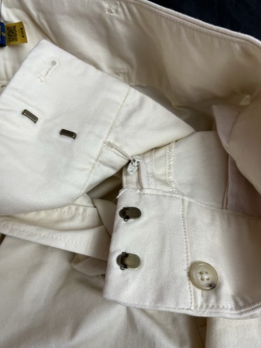 Ralph Lauren Lauren ladies Cropped trousers Cream Size 14branc New With Tag - Picture 4 of 6