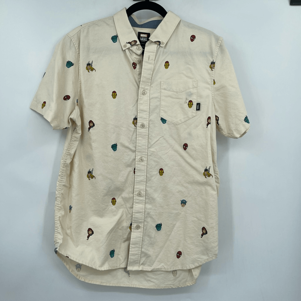 Marvel Comics Vans Marvel Houser Shirt Vans Cream Classix Fit