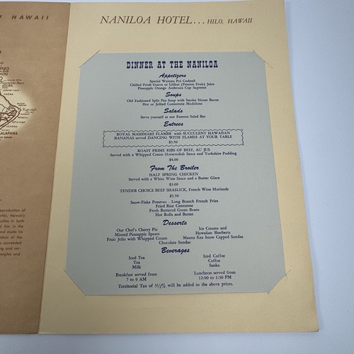 John Kelly Vintage Menu Naniloa Hotel Hilo Hawaii Artist Reef Fisherman - Picture 8 of 11