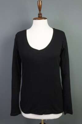 BNWT ELEMENTE CLEMENTE Black Long Sleeve Top Tunic Shirt Size 1