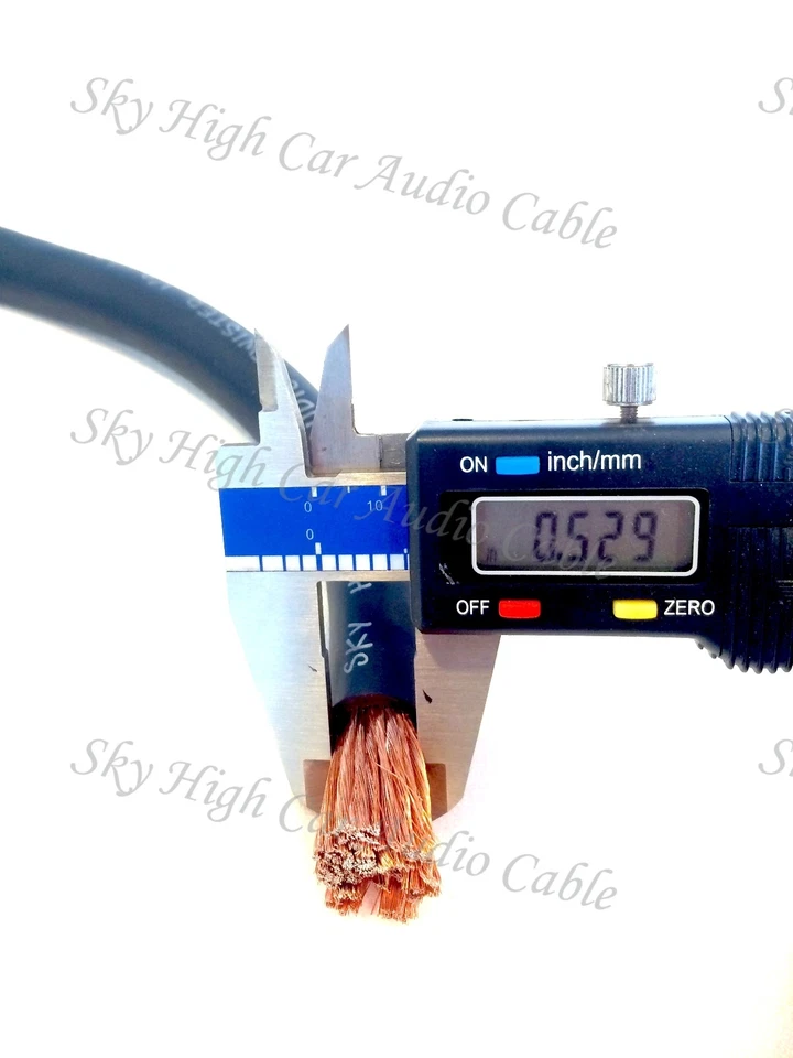 50 футов калибр 1/0 негабаритный красный провод заземления питания AWG с катушкой Sky High Car Audio - Изображение 3 из 4