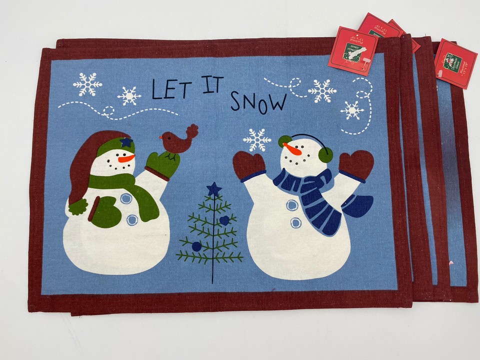 Let it Snowmen Placemat, 2pc