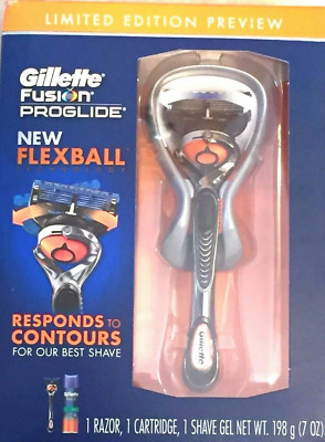 Gillette Fusion Proglide (2pk set) Flexball 3 Piece Limited Edition Gift Set-New