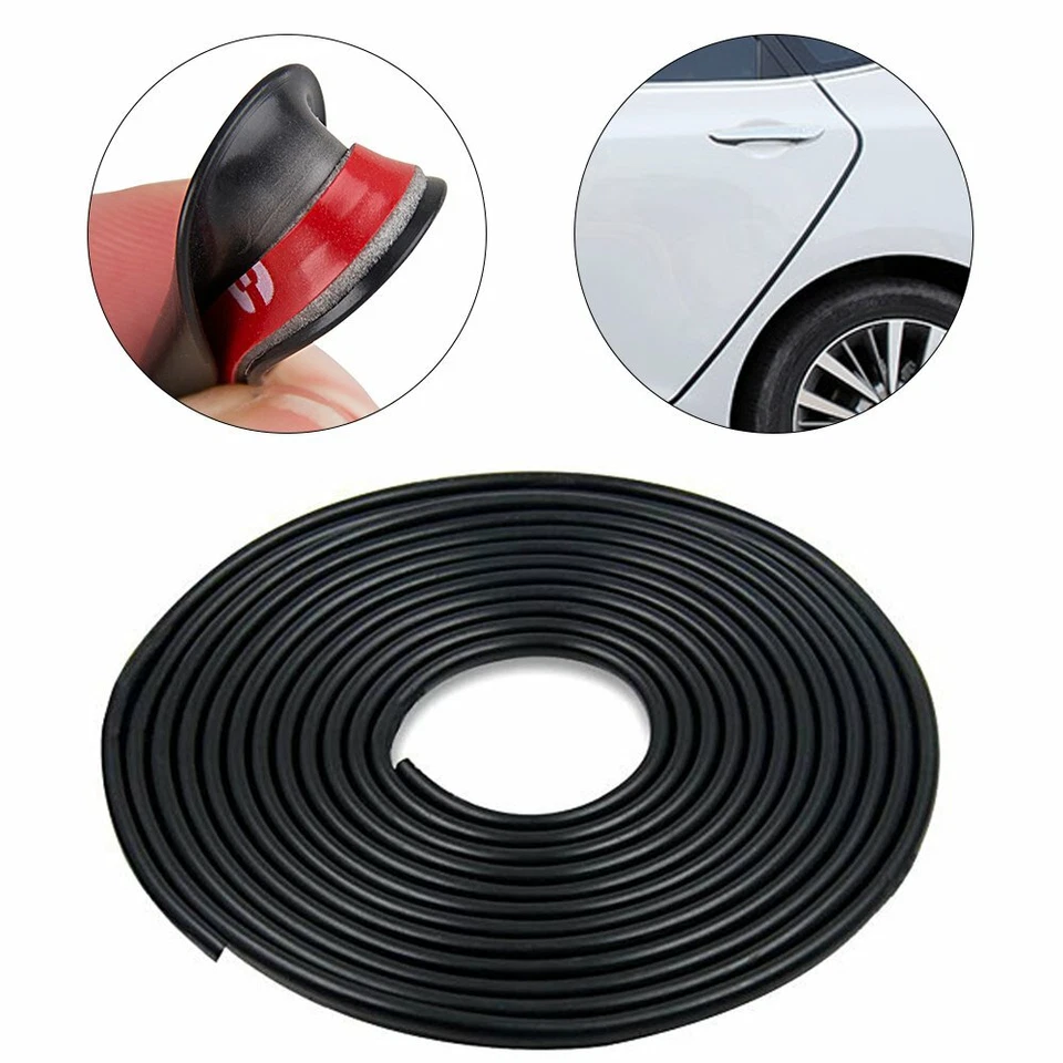 Soft Rubber 32Ft Flexible Black Door Edge Guard Scratch Protection Molding Trims - Image 3 of 4