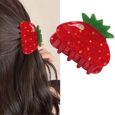 Strawberry Hair Clip,Summer Fruit Claw Clip,Cute Barrette 03