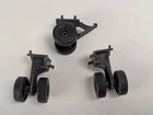1985 Hasbro GI Joe Tomahawk Helicopter Heli 3x Wheel Part Piece Set