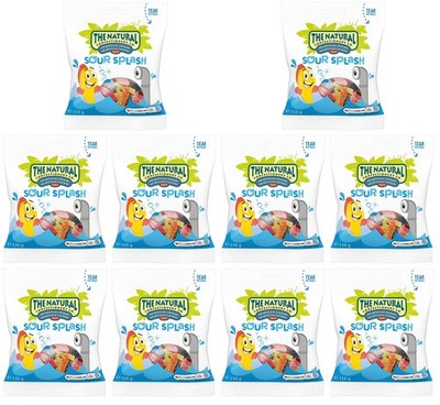 10 x The Natural Confectionery Co. Sour Splash 110G