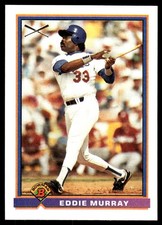 Eddie Murray 1991 Bowman #376 Dodgers MLB READ FREE SHIPPING AutographDen