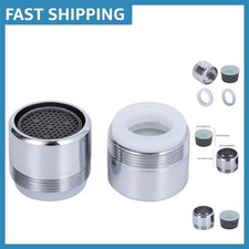 2 Pack 2.2 GPM Dual Thread Chrome Faucet Aerators - Eco-Friendly Water Saving