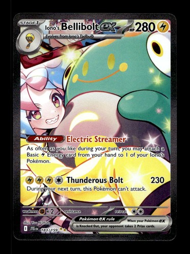 Iono's Bellibolt ex 183/159 Journey Together Pokemon Holo NM