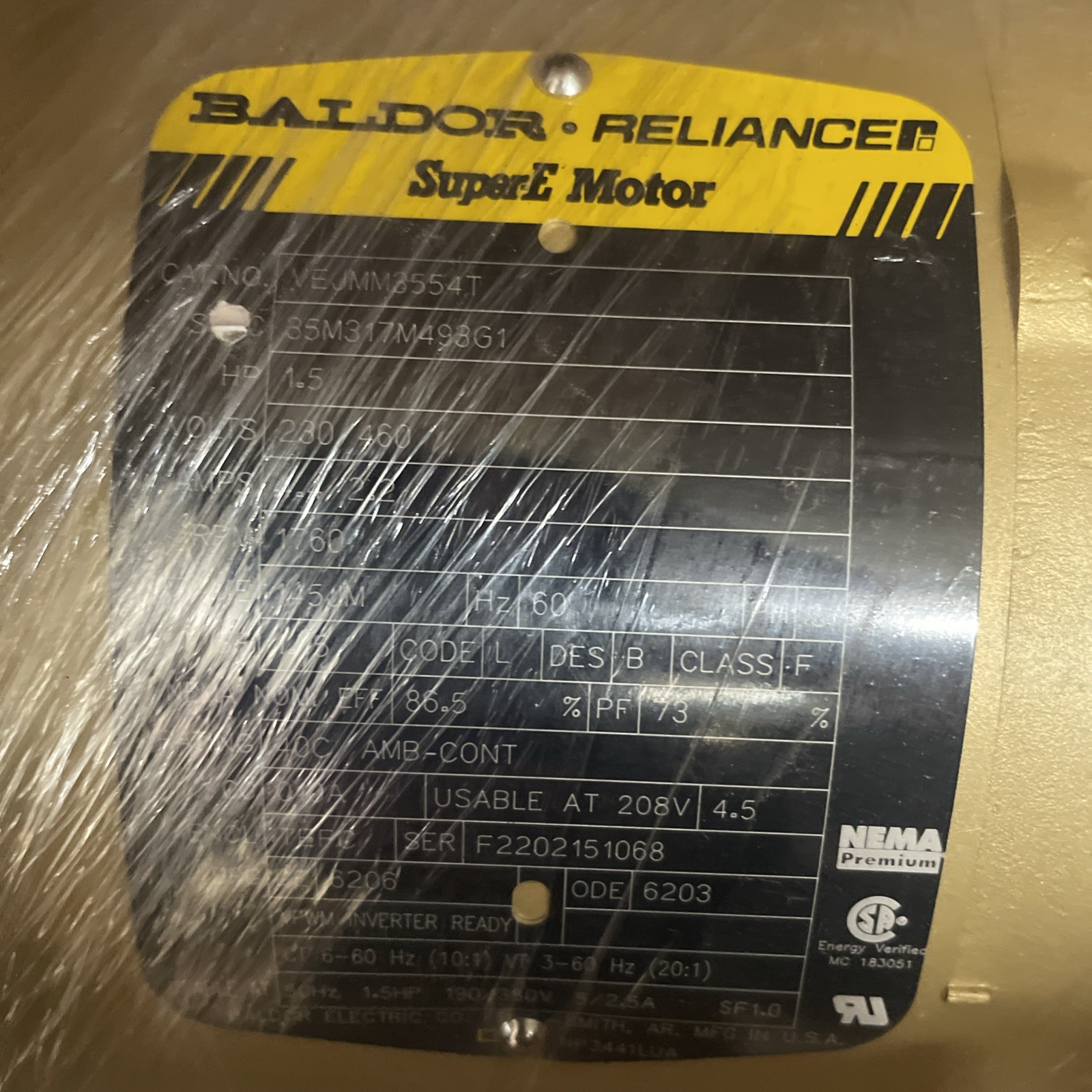 VEJMM3554T ABB BALDOR
