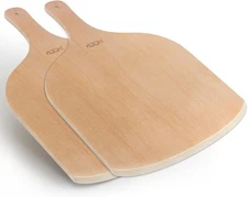 2 Pack Wooden Pizza Peel, 12 inch Large Paddle Set 12" 2 pcs, Wood