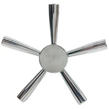 Gun Safe Handle - Premium 5 Spoke Handle with Chrome For Safe / Vault Handle