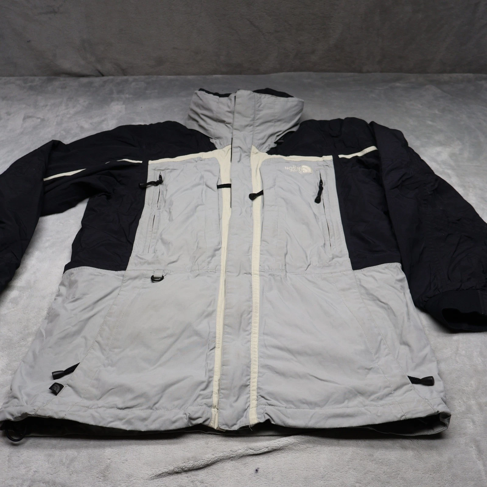 North Face Jacket Men Small Grey Ski Snow Winter Wind Rain Waterproof Hiking VTG