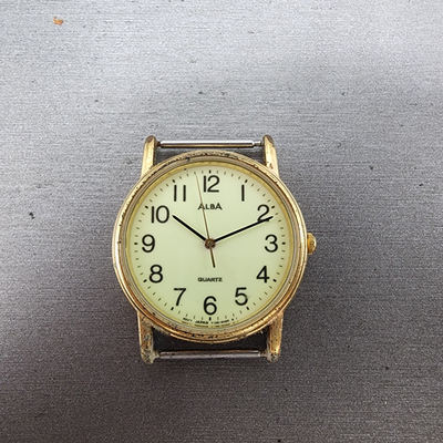 Seiko Alba watch Men 31mm Luminous Dial Gold Tone Y136-6a70 New