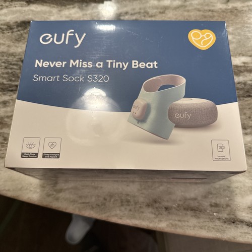 Eufy Baby S320 Smart Sock Smart Baby 24 Hour Sleep Monitor App Controlled *NEW*