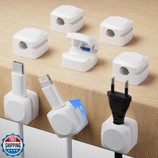 Rotatable Cord Organizer, Enhanced Spring Cable Clips, Strong Adh