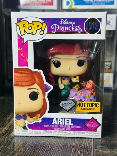 Little Mermaid Funko Pop! Disney Ariel Diamond Glitter Hot Topic 1012 Protector