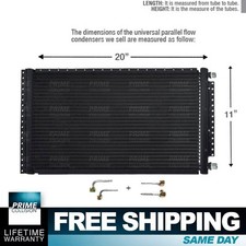 Universal Condenser Kit Parallel Flow 11 X 20 O-ring Fittings Included Ac Ac Universal Condenser Kit Parallel Flow 11 X 20 O-ring Fittings Included Ac Ac