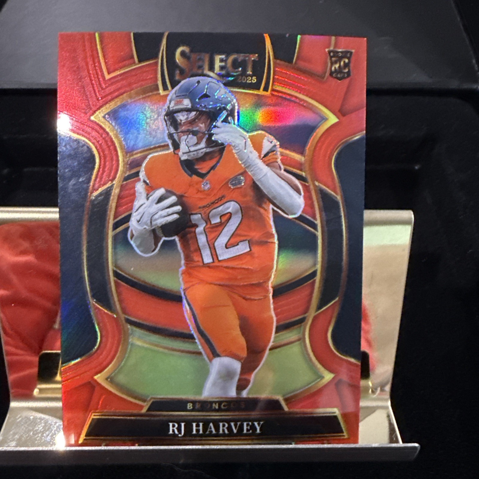 2025 Panini Select Football - RJ Harvey - Concourse Level - Red Prizm - /99