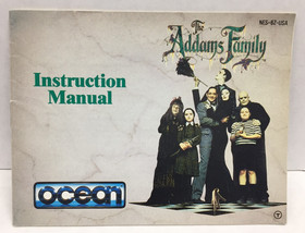 COMPLETE The Addams Family NINTENDO NES Manual CIB Ocean TESTED & WORKING