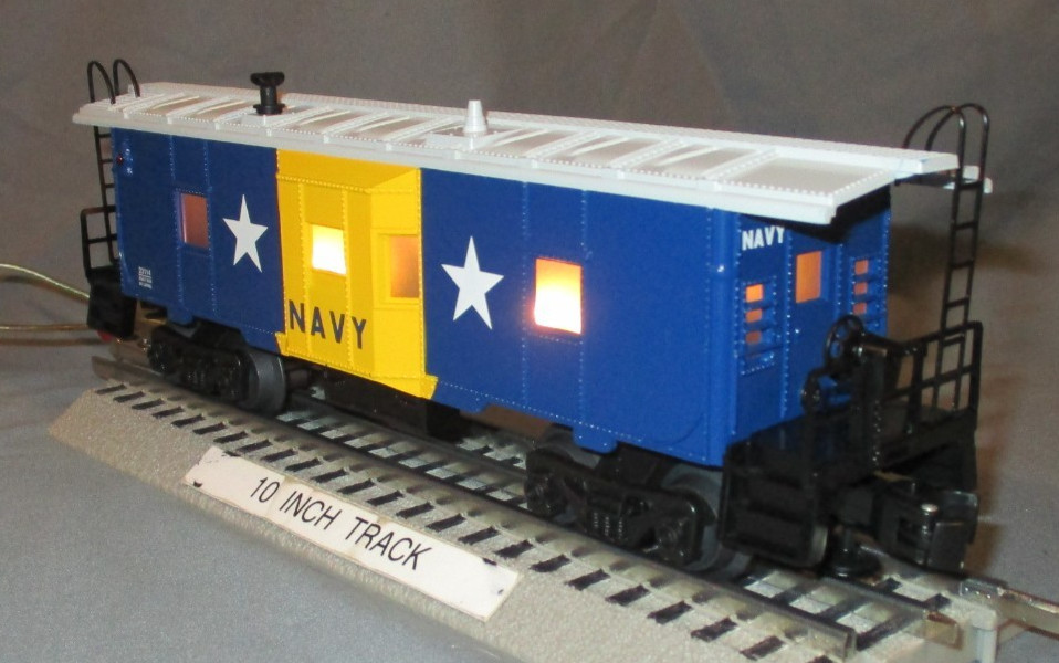 Lionel 23114 US Navy LED Illuminated Bay Window Caboose O/027 ga. 2025