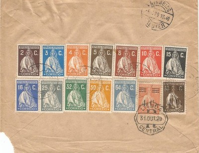 PORTUGAL Cover to Denmark- Several ceres from Londo series READ (pt-159)