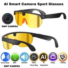 AI Smart Glasses: 8MP Camera, Video, 100 Languages Translation, Bluetooth Call