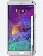 Samsung Galaxy Note 4 32GB White Smartphone Very Good