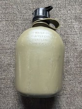 USGI US Army Military 1 QUART Hard Plastic 1QT CANTEEN, OD w/ NBC CAP GC 1984