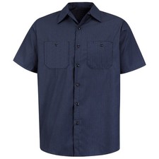 Red Kap Men's Short Sleeve Durastripe Work Shirt