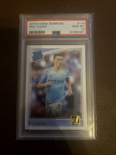 2018 Panini Donruss Phil Foden Rated Rookie Psa 10