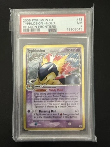 2006 Typhlosion (Delta Species) 12/101 Dragon Frontiers Holo PSA 7 VINTAGE