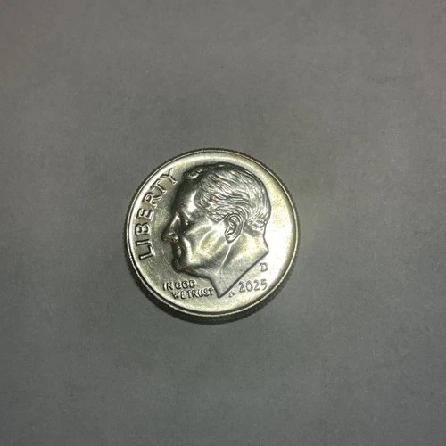2025 D Roosevelt Dime Brilliant Uncirculated! In Capsule!