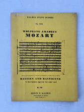 Noten.  Mozart. Bastien & Bastienne. K 50. German opera.    Taschenpartitur.