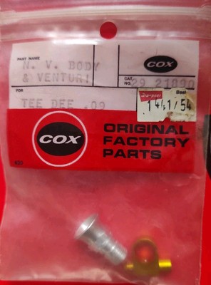 Cox 29 21890 Venturi TEE DEE 09 Graupner 1441/54