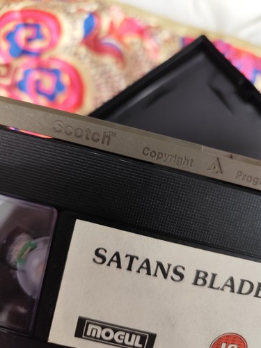 1980s Video Shop VHS Satan's Blade 80s Video Nasty Video Shop Release - Imagen 9 de 14