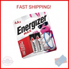 Energizer MAX Alkaline Batteries, 2 Batteries/Pack 2 Batteries/AA Battery ,Multi
