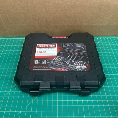 #ad #ad Sears Craftsman USA 154pc Mechanics Tool Set 35154 Socket Ratchet Excellent $399.99