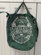 The Cruel Prince Folk Air Owlcrate Green Tote Book Bag Duarte & Greenbriar