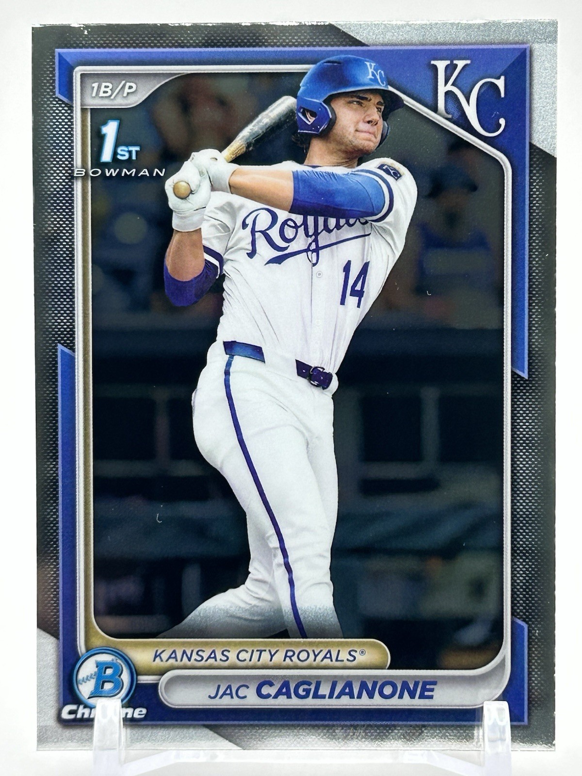 Jac Caglianone 2024 Bowman Chrome Draft 1st #BDC-8 Rookie RC Kansas City Royals