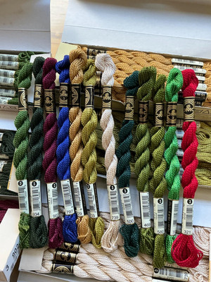 Lot of 12 DMC Perle Cotton #3 Christmas Colors Embroidery 16.4y/5g ea Pearl