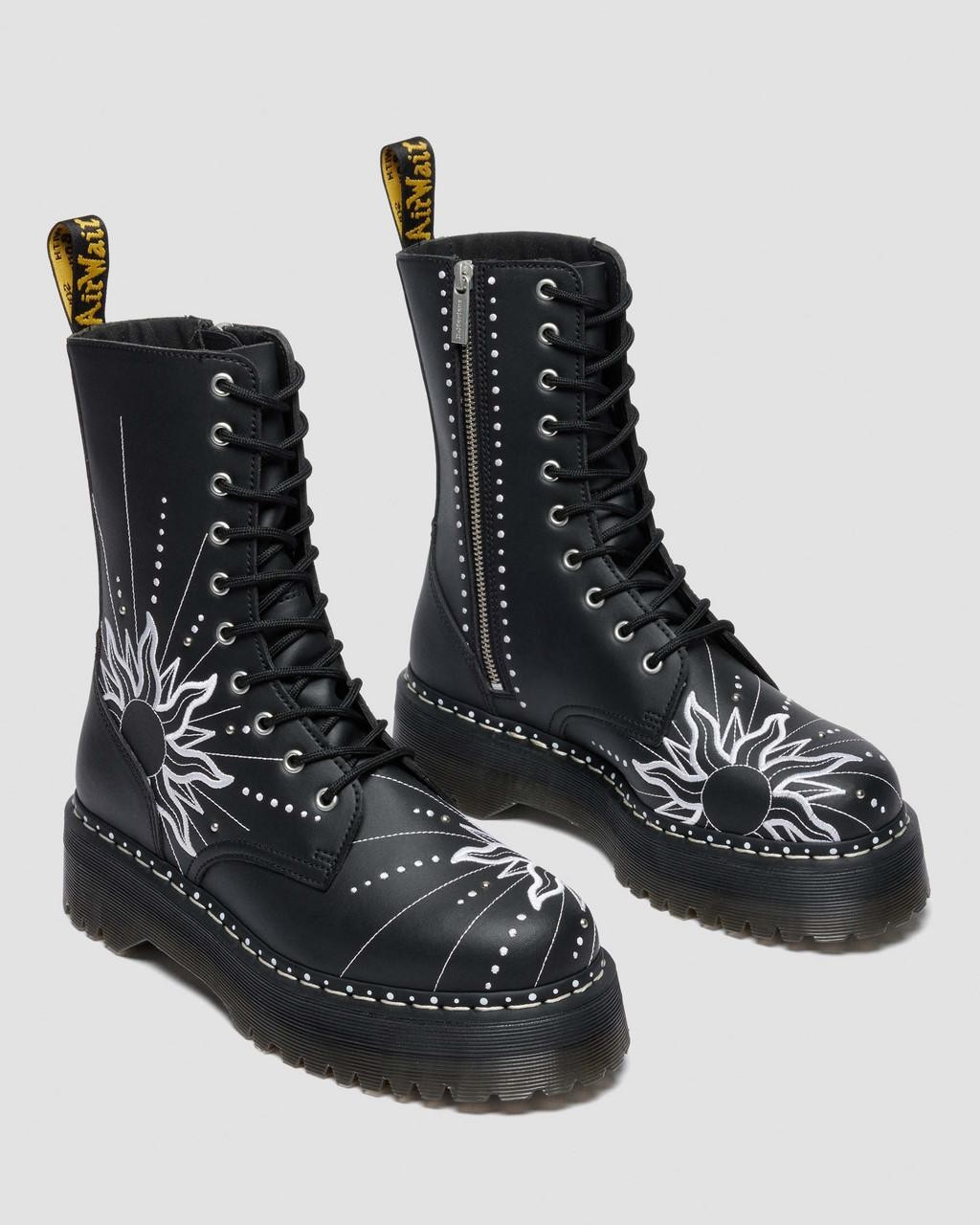 NIB*Womens*Dr. Martens  Jadon  Smooth Boot*Hi Solar Flare*5-11*Black*Doc Martens image 3