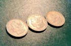 LOT of THREE (3) 1921 Morgan Silver Dollar Philadelphia Mint 79.8g Total Weight