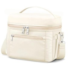 DALINDA Insulated Lunch Bag Lunch Box for Women 7L Medium  Compact Size Beige